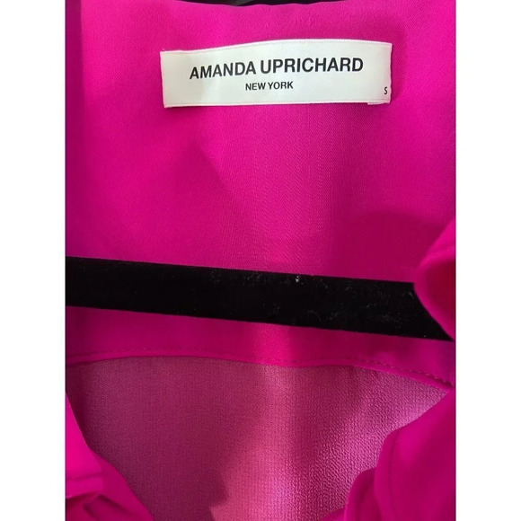 Amanda Uprichard Belle Dress Hot Pink-sz Small - Picture 6 of 14